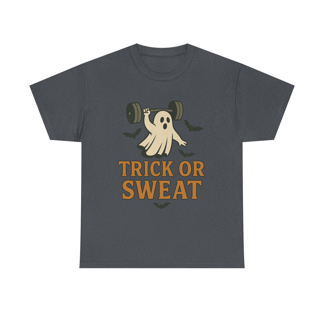 Trick or Sweat. Halloween Unisex Heavy Cotton Tee