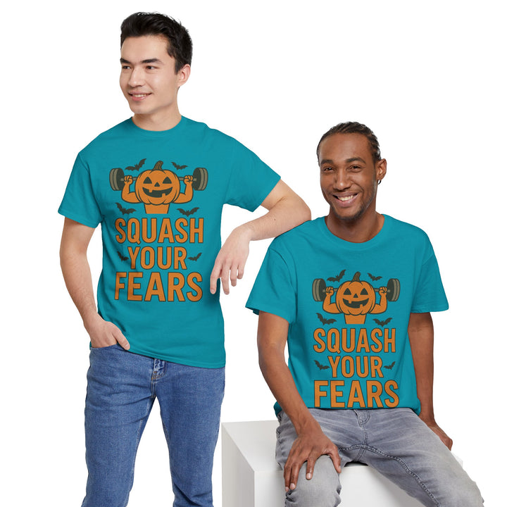 Squash Your Fears. Halloween Unisex Heavy Cotton Tee