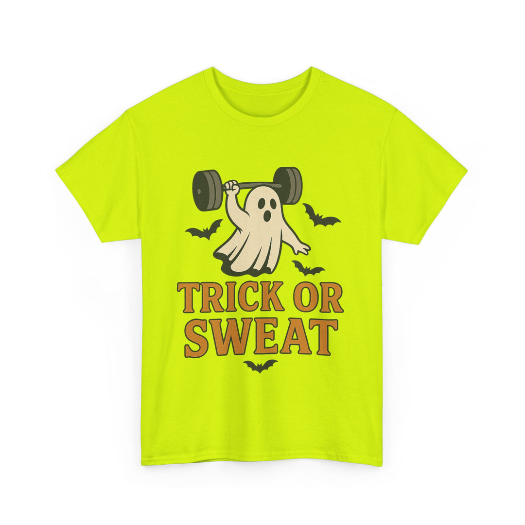 Trick or Sweat. Halloween Unisex Heavy Cotton Tee