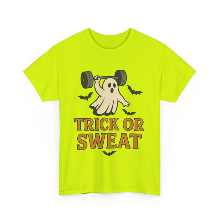 Trick or Sweat. Halloween Unisex Heavy Cotton Tee