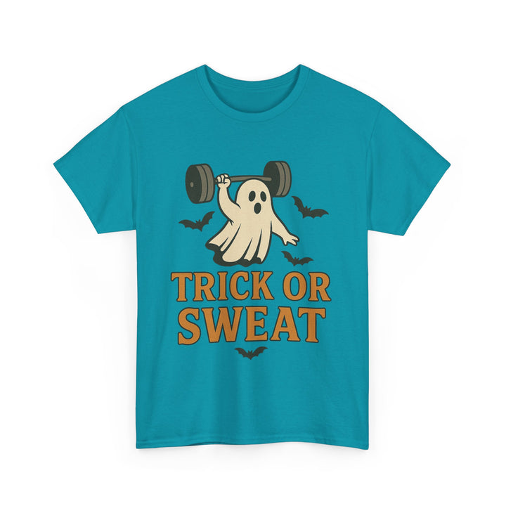 Trick or Sweat. Halloween Unisex Heavy Cotton Tee