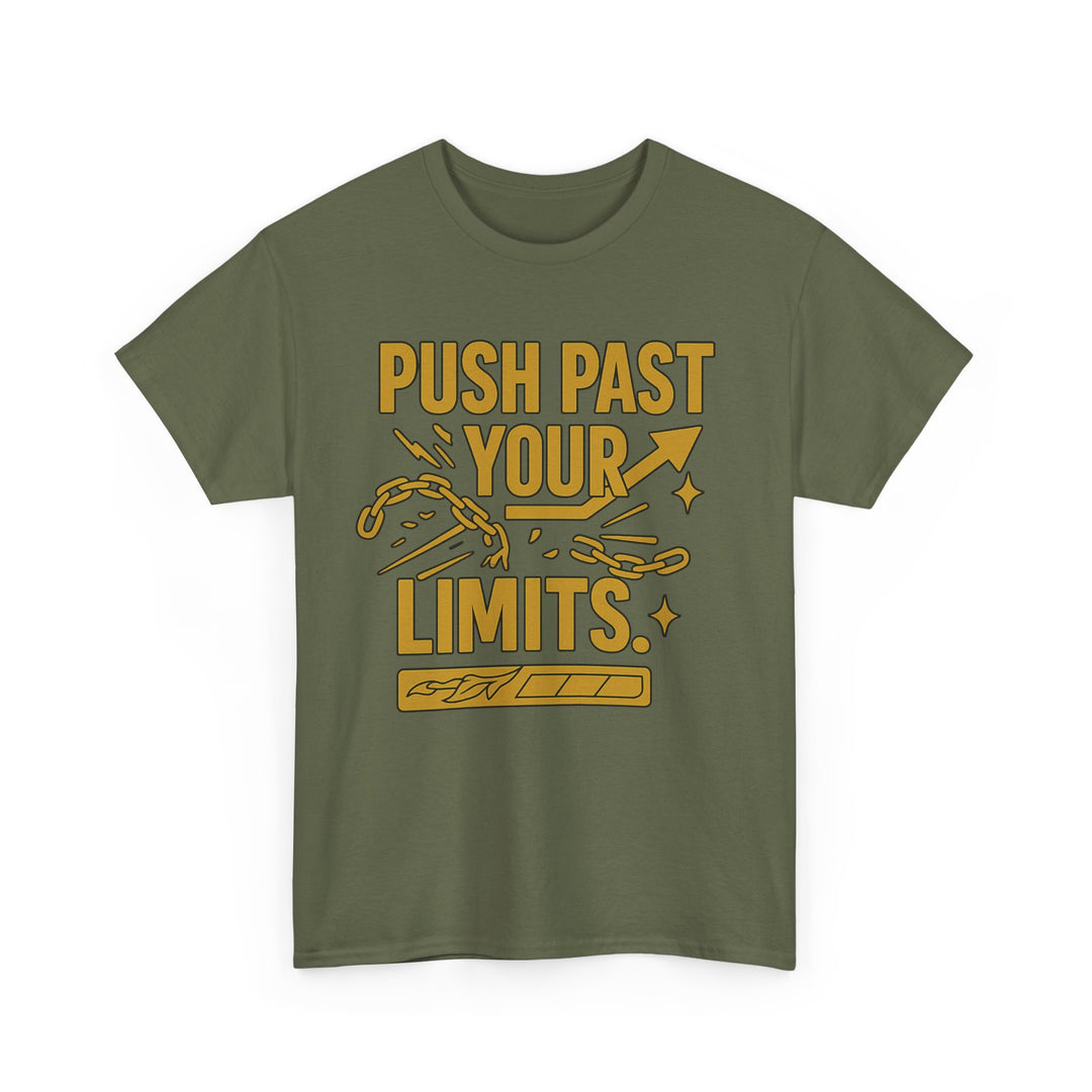 Push Past Your Limits. Unisex Heavy Cotton Tee