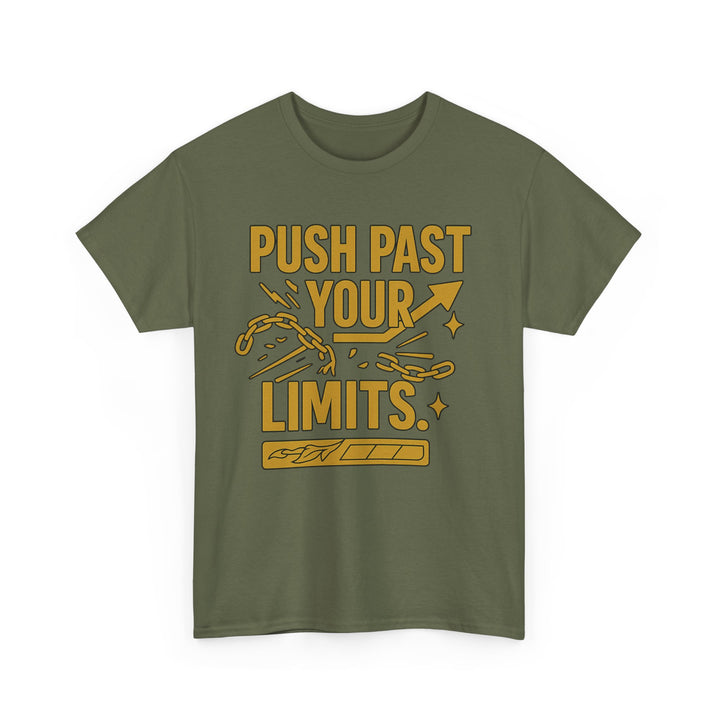 Push Past Your Limits. Unisex Heavy Cotton Tee