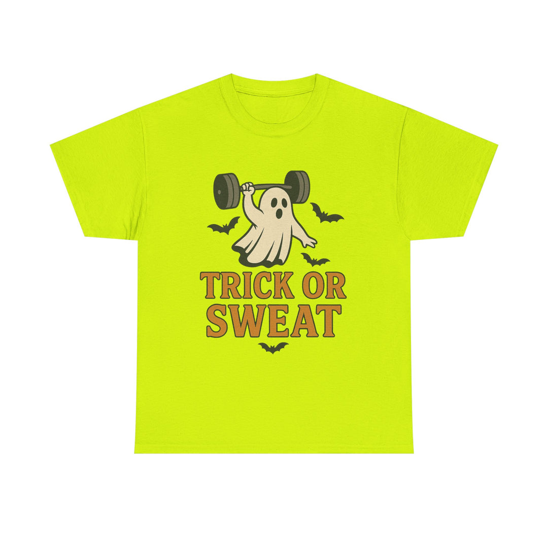 Trick or Sweat. Halloween Unisex Heavy Cotton Tee