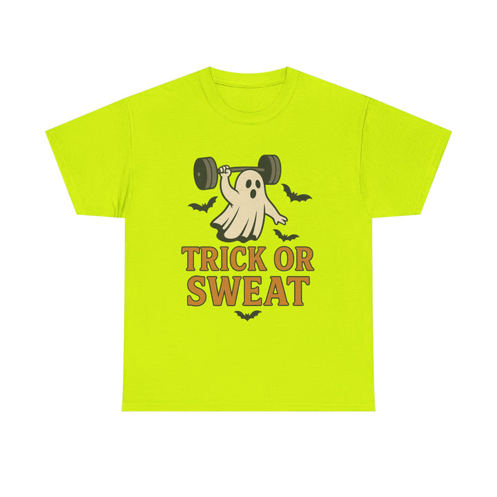 Trick or Sweat. Halloween Unisex Heavy Cotton Tee