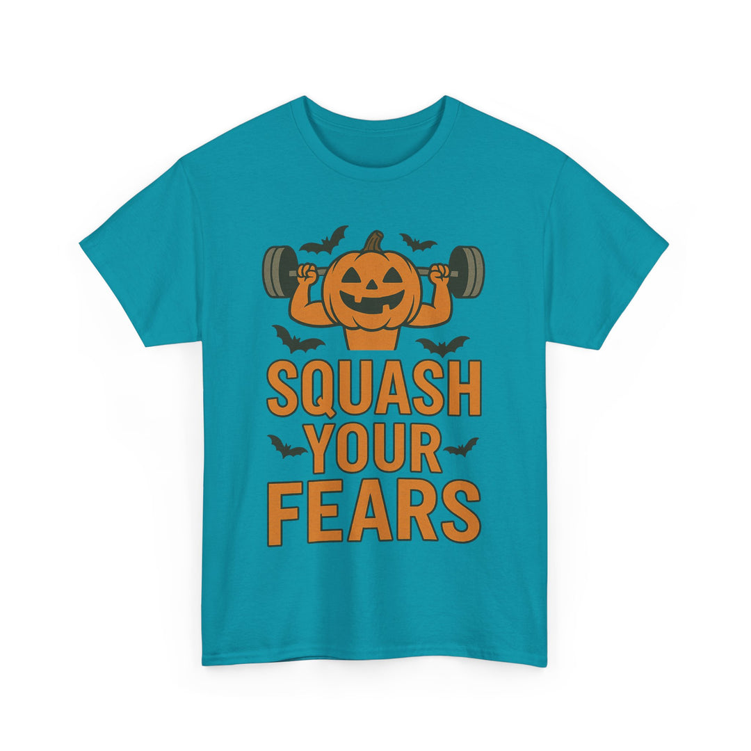 Squash Your Fears. Halloween Unisex Heavy Cotton Tee