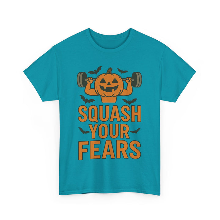 Squash Your Fears. Halloween Unisex Heavy Cotton Tee
