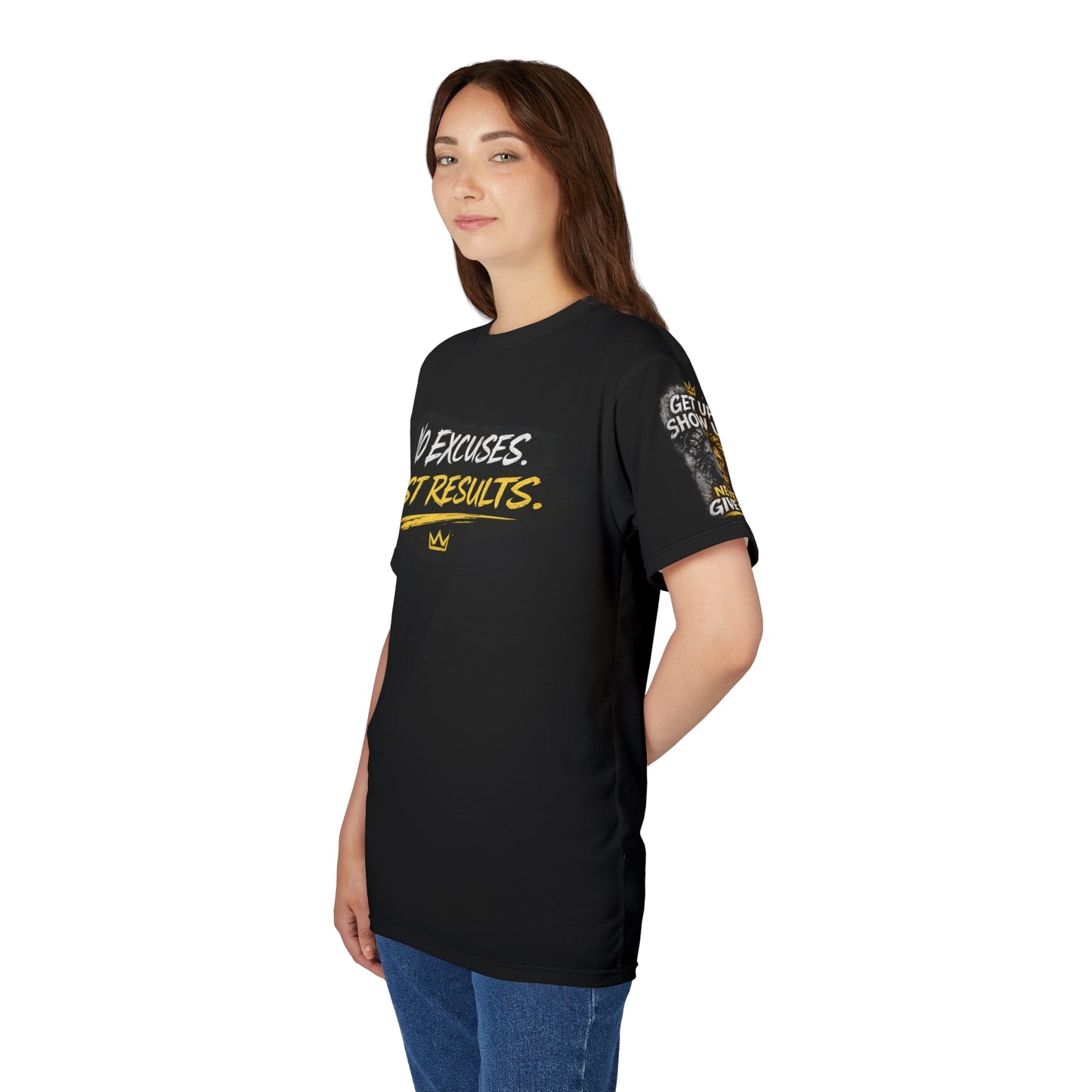 No Excuses Just Results Motivational Unisex T-Shirt