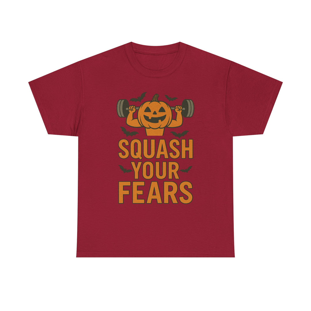 Squash Your Fears. Halloween Unisex Heavy Cotton Tee