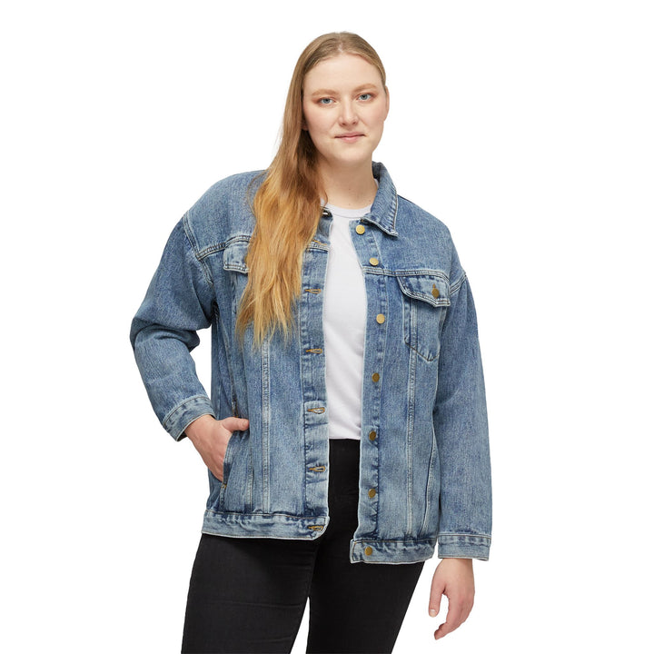 Women's Classic Denim Jacket " Chasing PRs Not People"