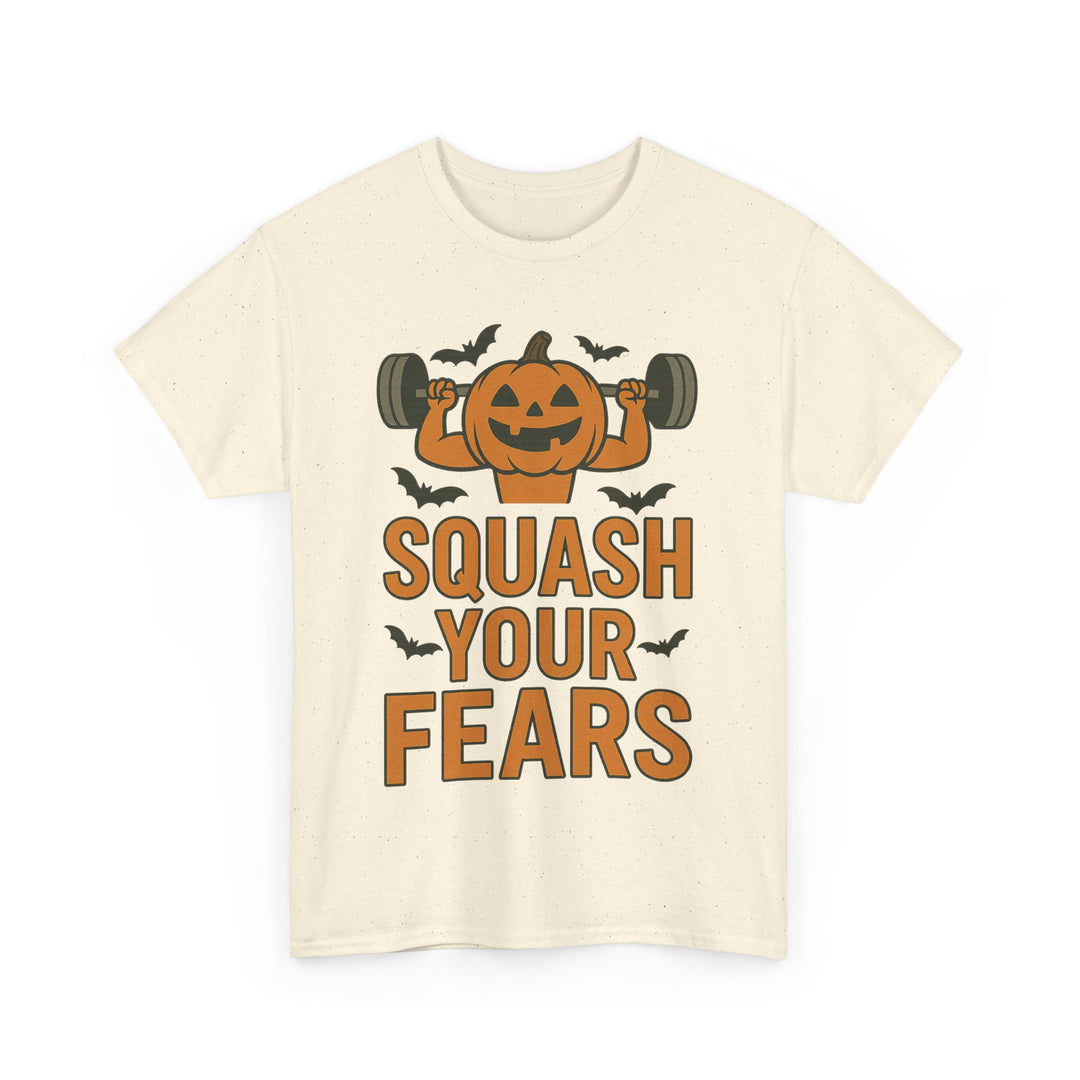 Squash Your Fears. Halloween Unisex Heavy Cotton Tee