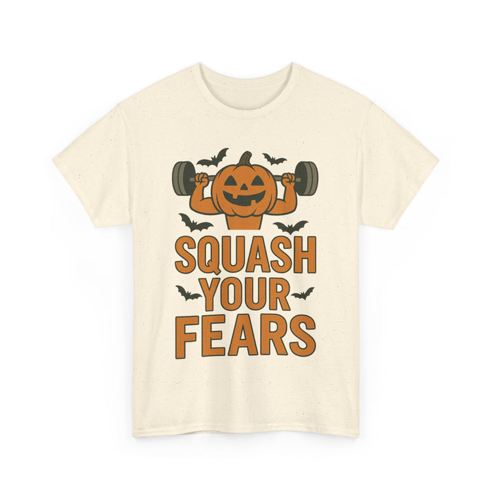 Squash Your Fears. Halloween Unisex Heavy Cotton Tee
