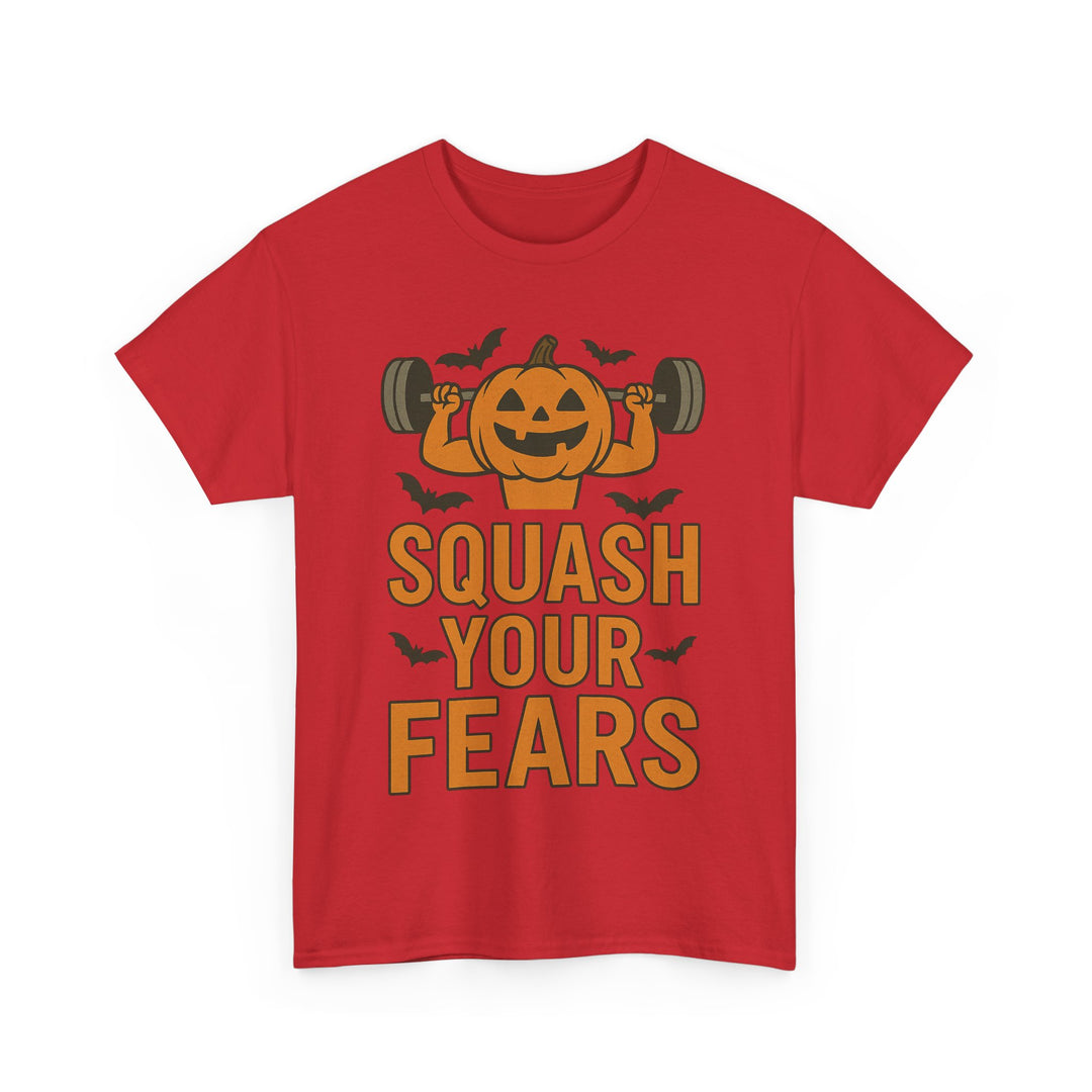 Squash Your Fears. Halloween Unisex Heavy Cotton Tee