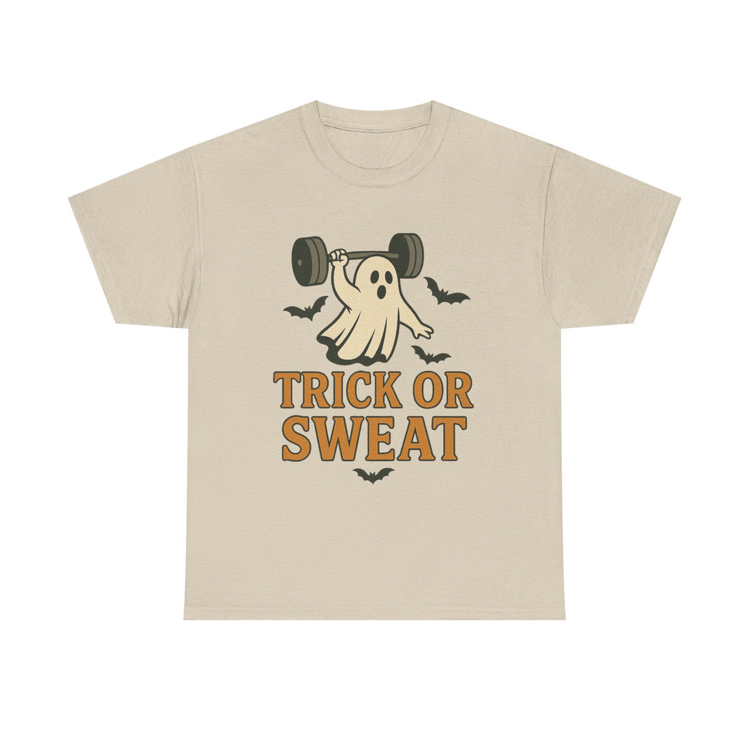Trick or Sweat. Halloween Unisex Heavy Cotton Tee