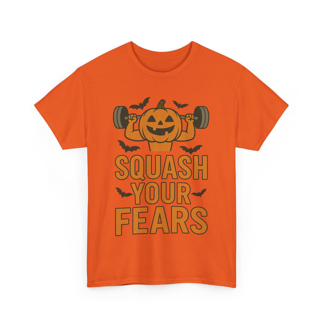 Squash Your Fears. Halloween Unisex Heavy Cotton Tee