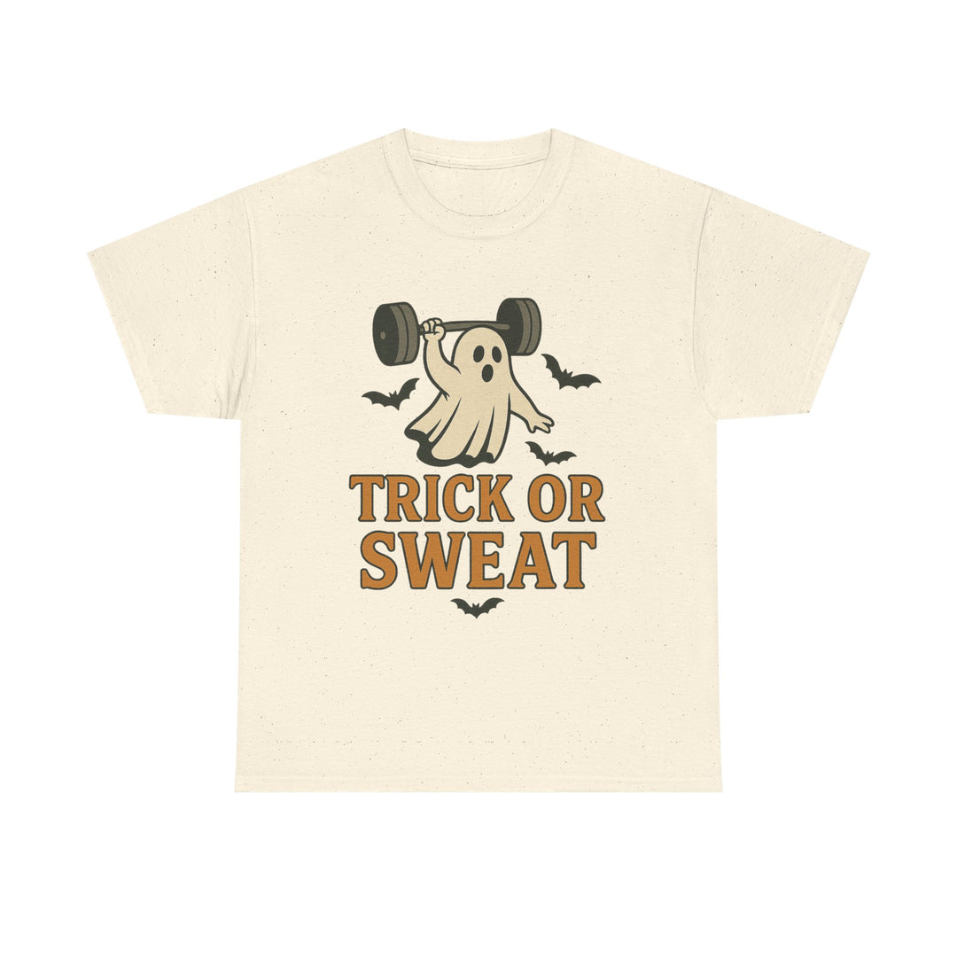 Trick or Sweat. Halloween Unisex Heavy Cotton Tee