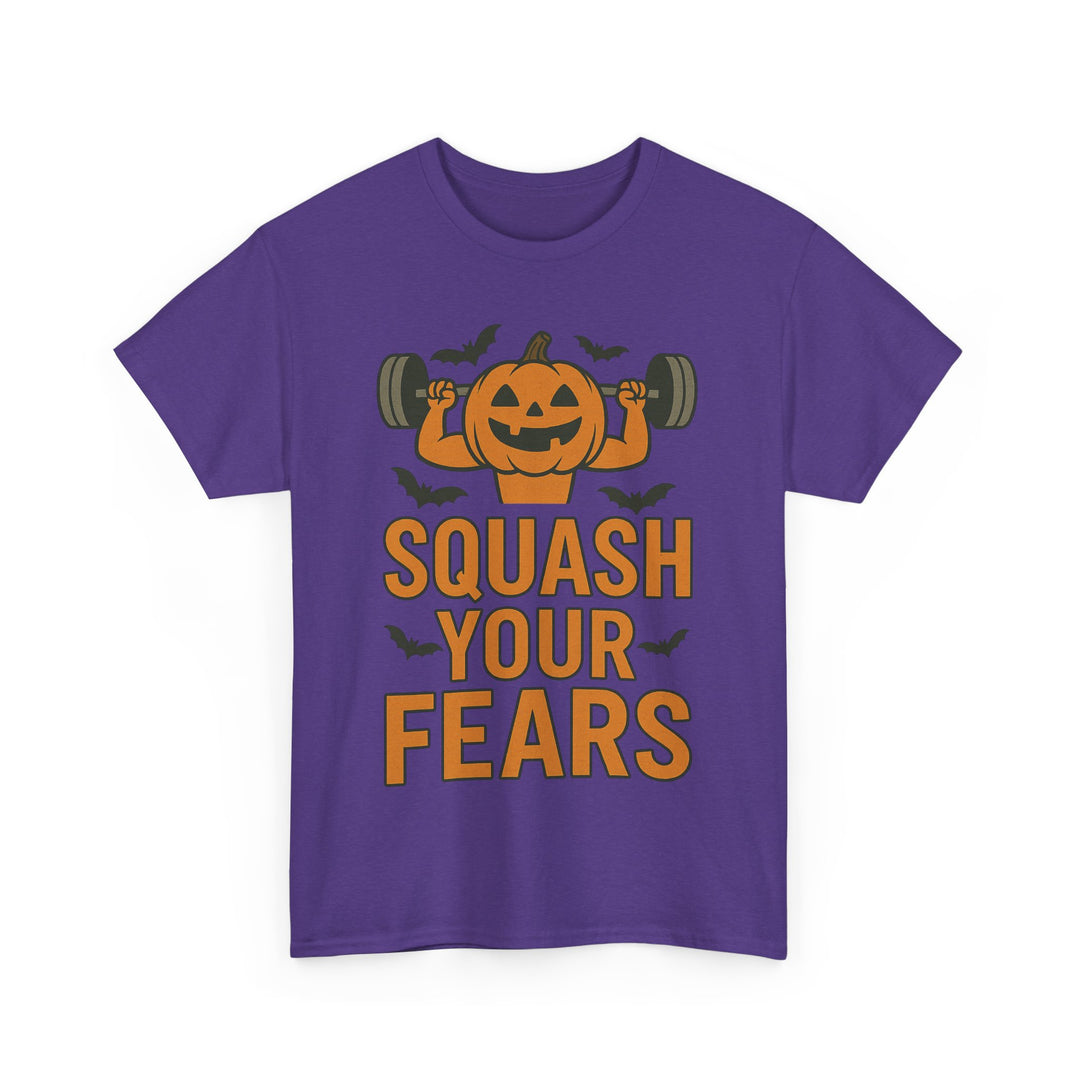 Squash Your Fears. Halloween Unisex Heavy Cotton Tee