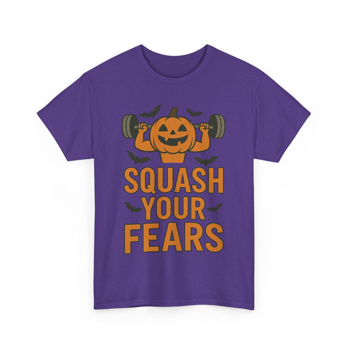 Squash Your Fears. Halloween Unisex Heavy Cotton Tee