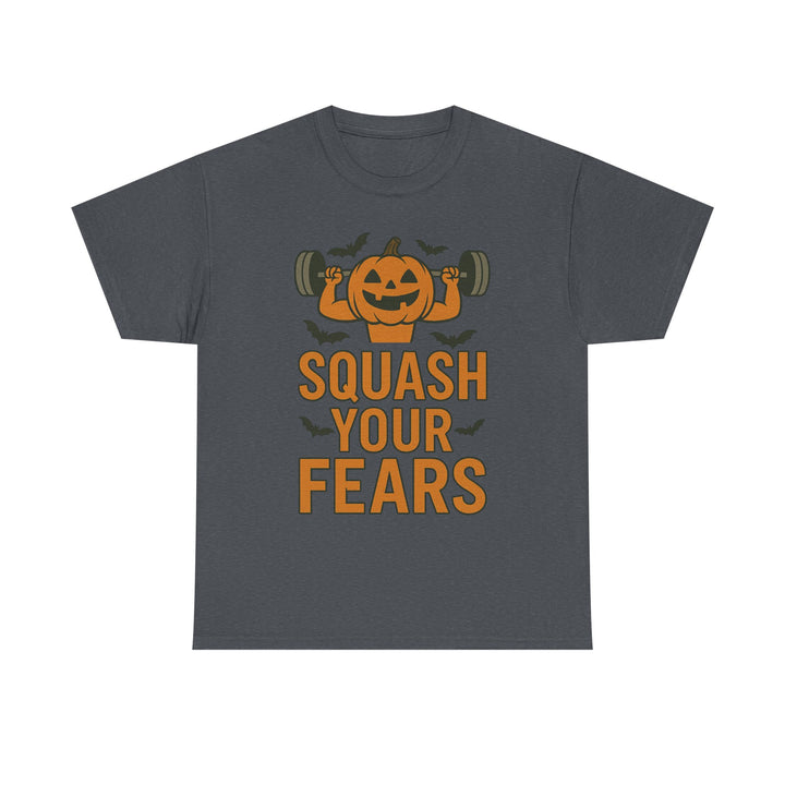 Squash Your Fears. Halloween Unisex Heavy Cotton Tee