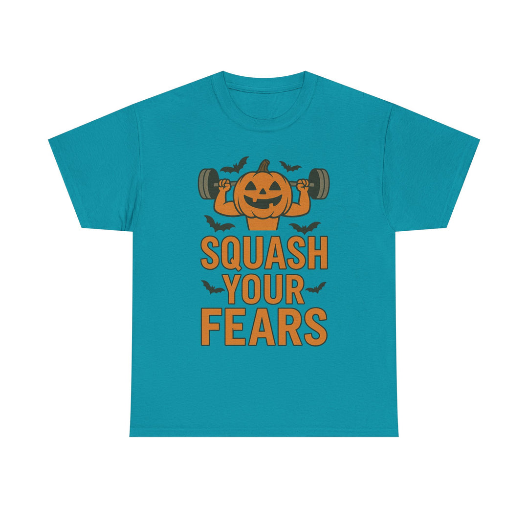 Squash Your Fears. Halloween Unisex Heavy Cotton Tee