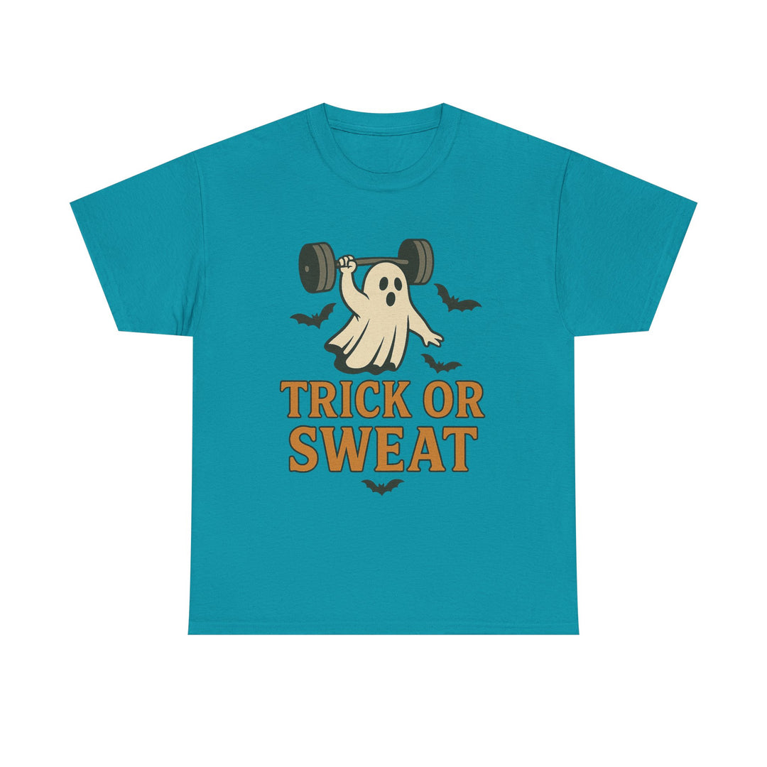 Trick or Sweat. Halloween Unisex Heavy Cotton Tee