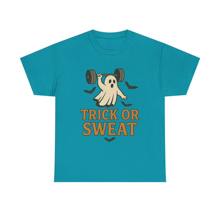 Trick or Sweat. Halloween Unisex Heavy Cotton Tee