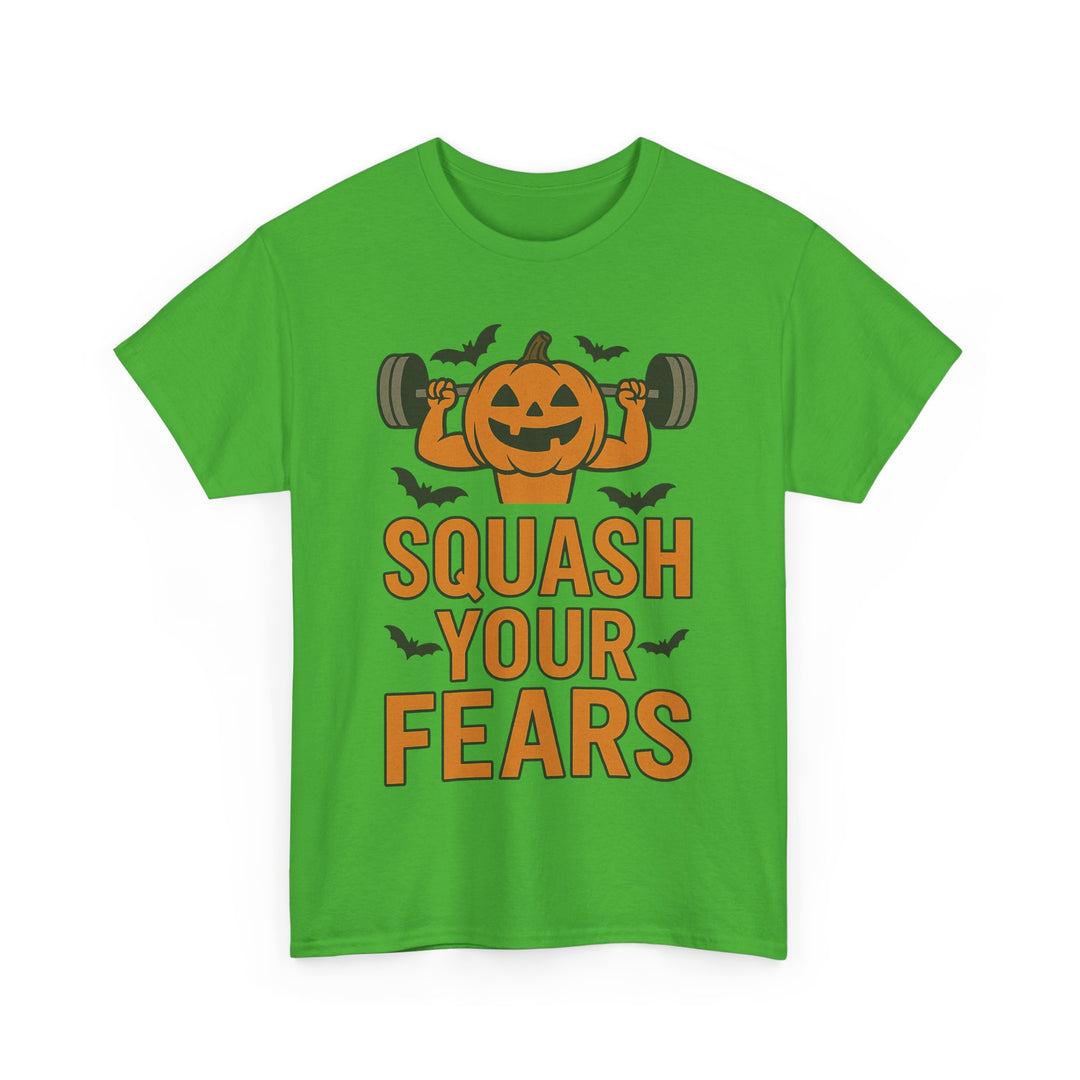 Squash Your Fears. Halloween Unisex Heavy Cotton Tee