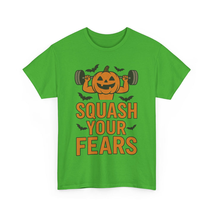 Squash Your Fears. Halloween Unisex Heavy Cotton Tee