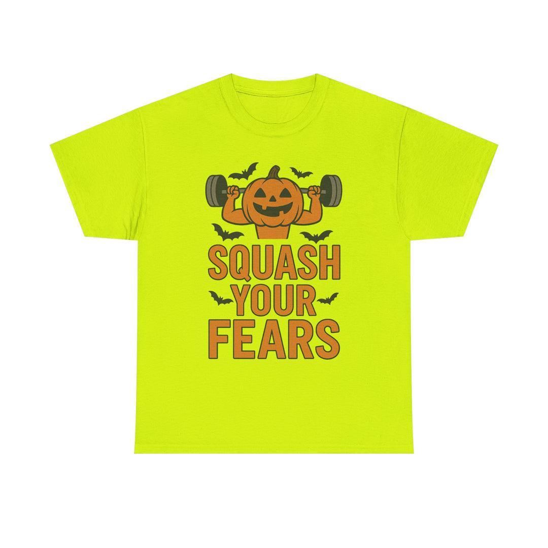 Squash Your Fears. Halloween Unisex Heavy Cotton Tee