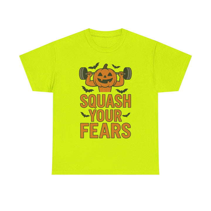 Squash Your Fears. Halloween Unisex Heavy Cotton Tee
