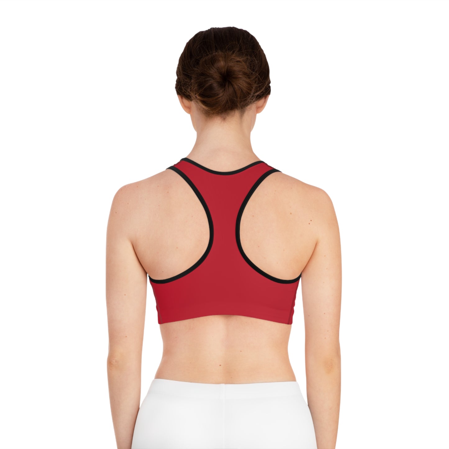 No Excuses Sports Bra – Train Hard, Stay Supported (Red)