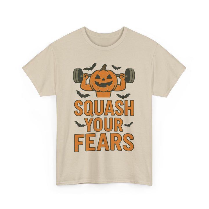 Squash Your Fears. Halloween Unisex Heavy Cotton Tee