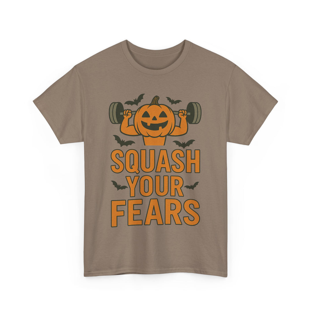 Squash Your Fears. Halloween Unisex Heavy Cotton Tee