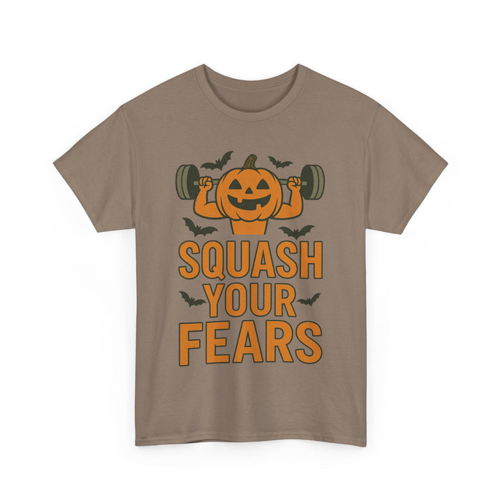 Squash Your Fears. Halloween Unisex Heavy Cotton Tee