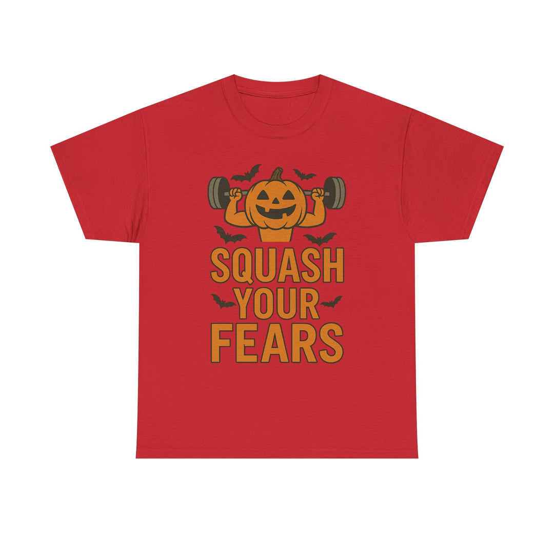 Squash Your Fears. Halloween Unisex Heavy Cotton Tee