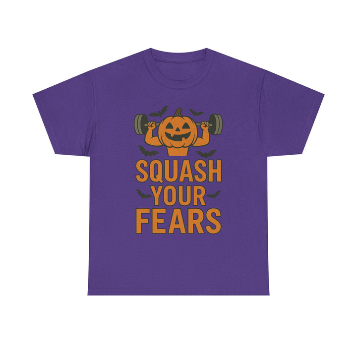 Squash Your Fears. Halloween Unisex Heavy Cotton Tee