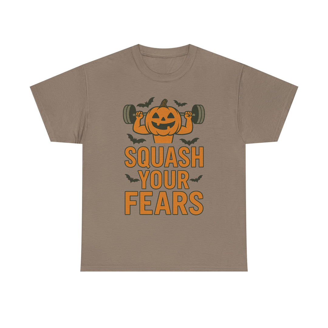 Squash Your Fears. Halloween Unisex Heavy Cotton Tee