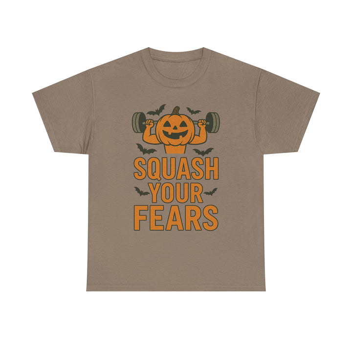 Squash Your Fears. Halloween Unisex Heavy Cotton Tee