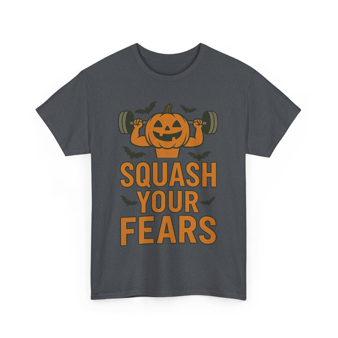 Squash Your Fears. Halloween Unisex Heavy Cotton Tee