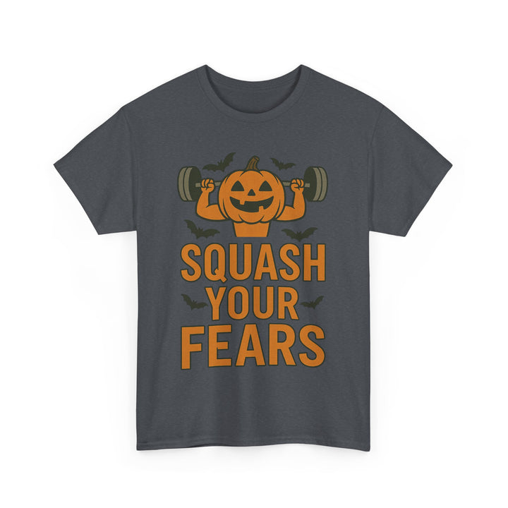 Squash Your Fears. Halloween Unisex Heavy Cotton Tee