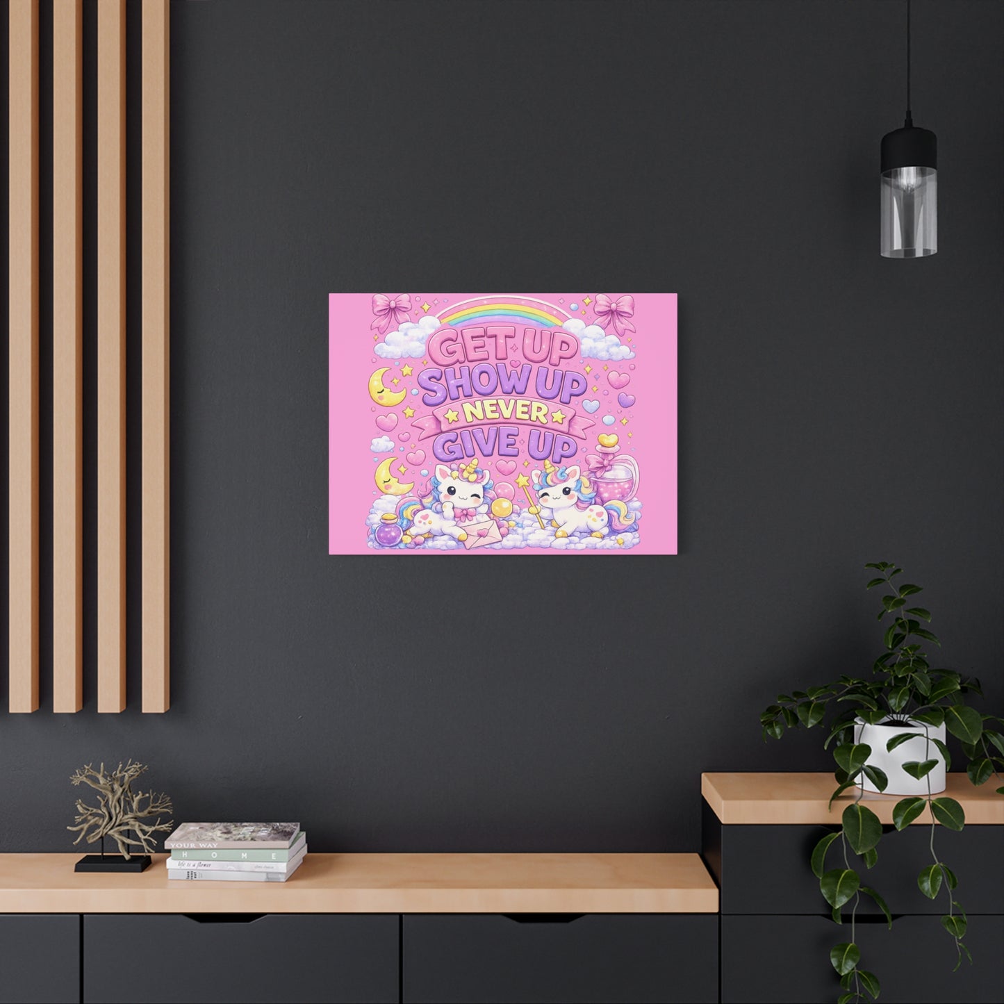 Kids Inspirational Canvas Wall Art – Premium Motivational Canvas Print for Bedroom, Playroom & Nursery Décor