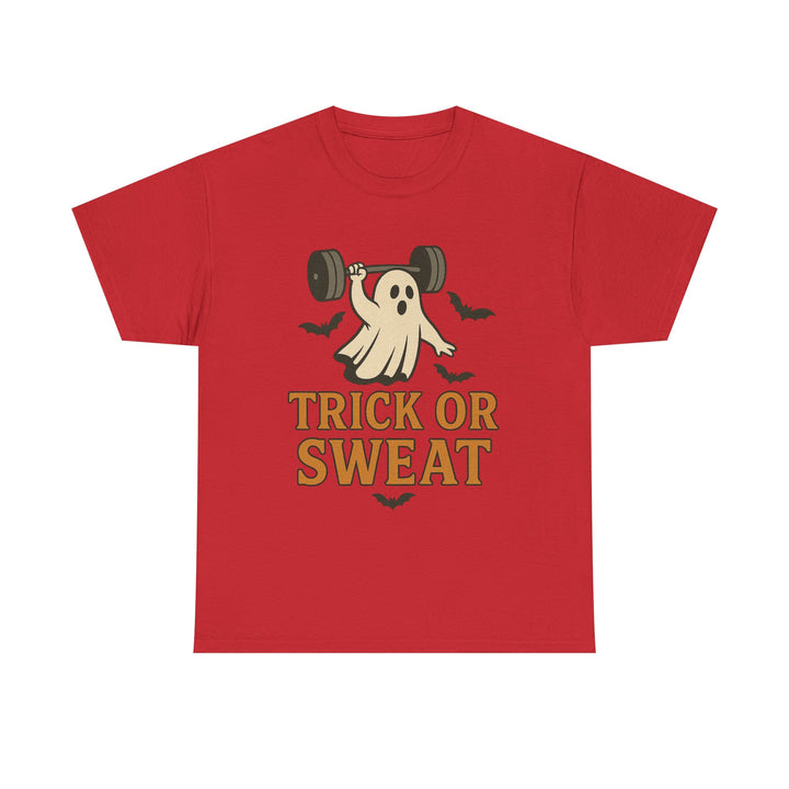 Trick or Sweat. Halloween Unisex Heavy Cotton Tee
