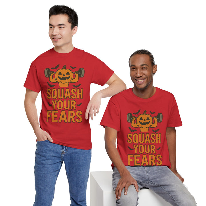 Squash Your Fears. Halloween Unisex Heavy Cotton Tee
