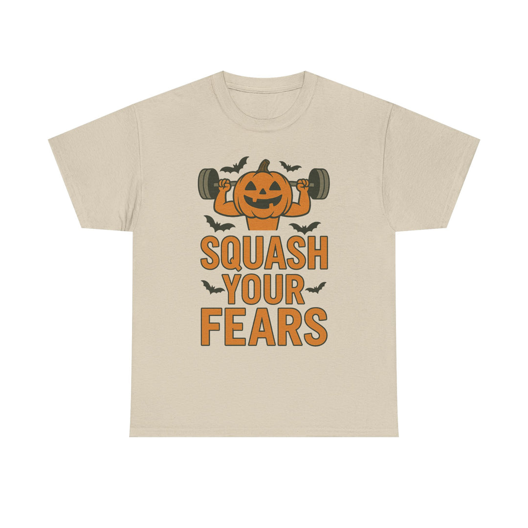 Squash Your Fears. Halloween Unisex Heavy Cotton Tee