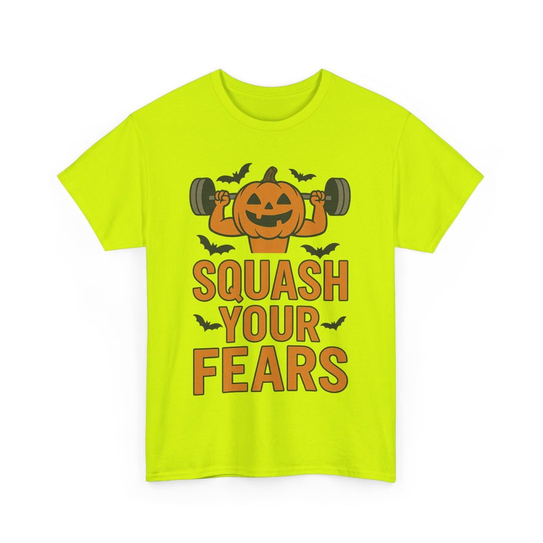 Squash Your Fears. Halloween Unisex Heavy Cotton Tee
