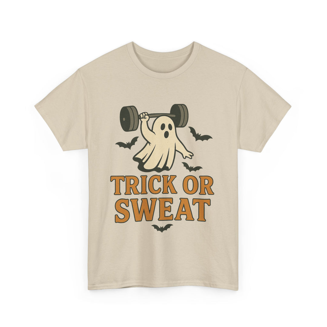 Trick or Sweat. Halloween Unisex Heavy Cotton Tee