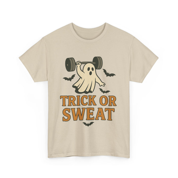Trick or Sweat. Halloween Unisex Heavy Cotton Tee