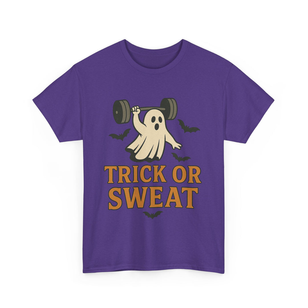 Trick or Sweat. Halloween Unisex Heavy Cotton Tee