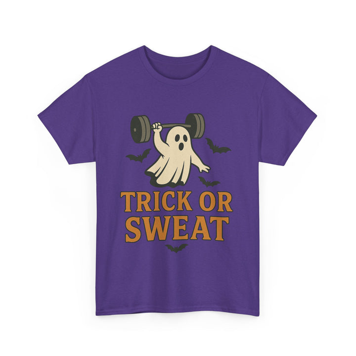 Trick or Sweat. Halloween Unisex Heavy Cotton Tee