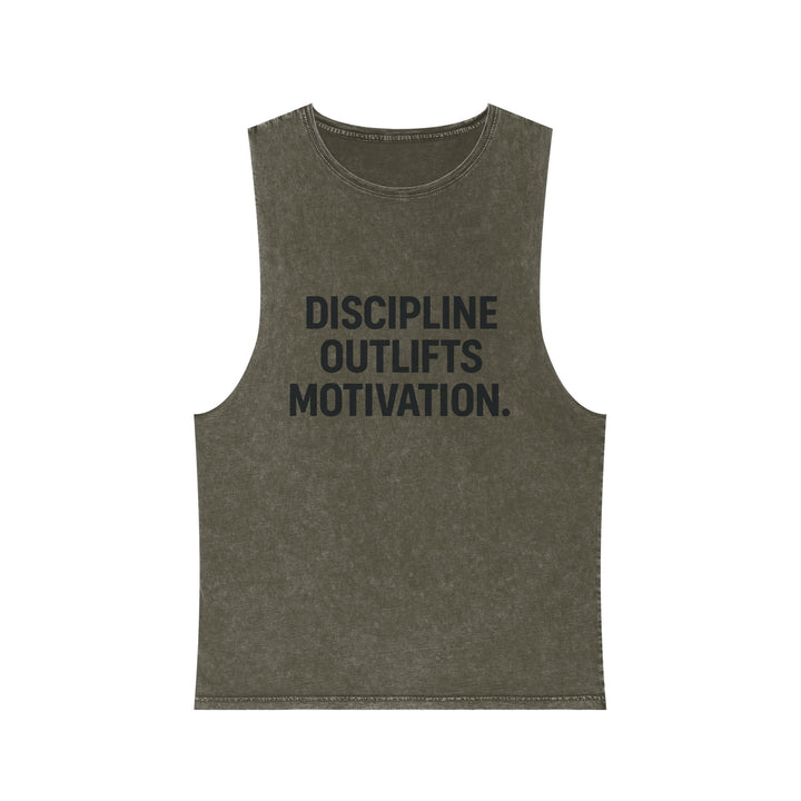 Discipline Outlifts Motivation muscle tank